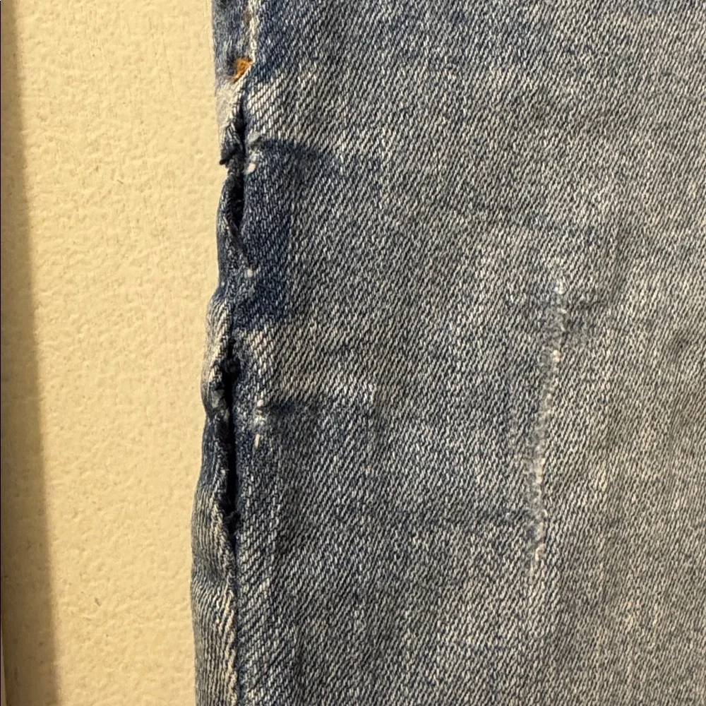 Kut From The Kloth High Rise Crop Straight Leg Jeans Light Distressed Wash Sz 10 - Picture 16 of 16